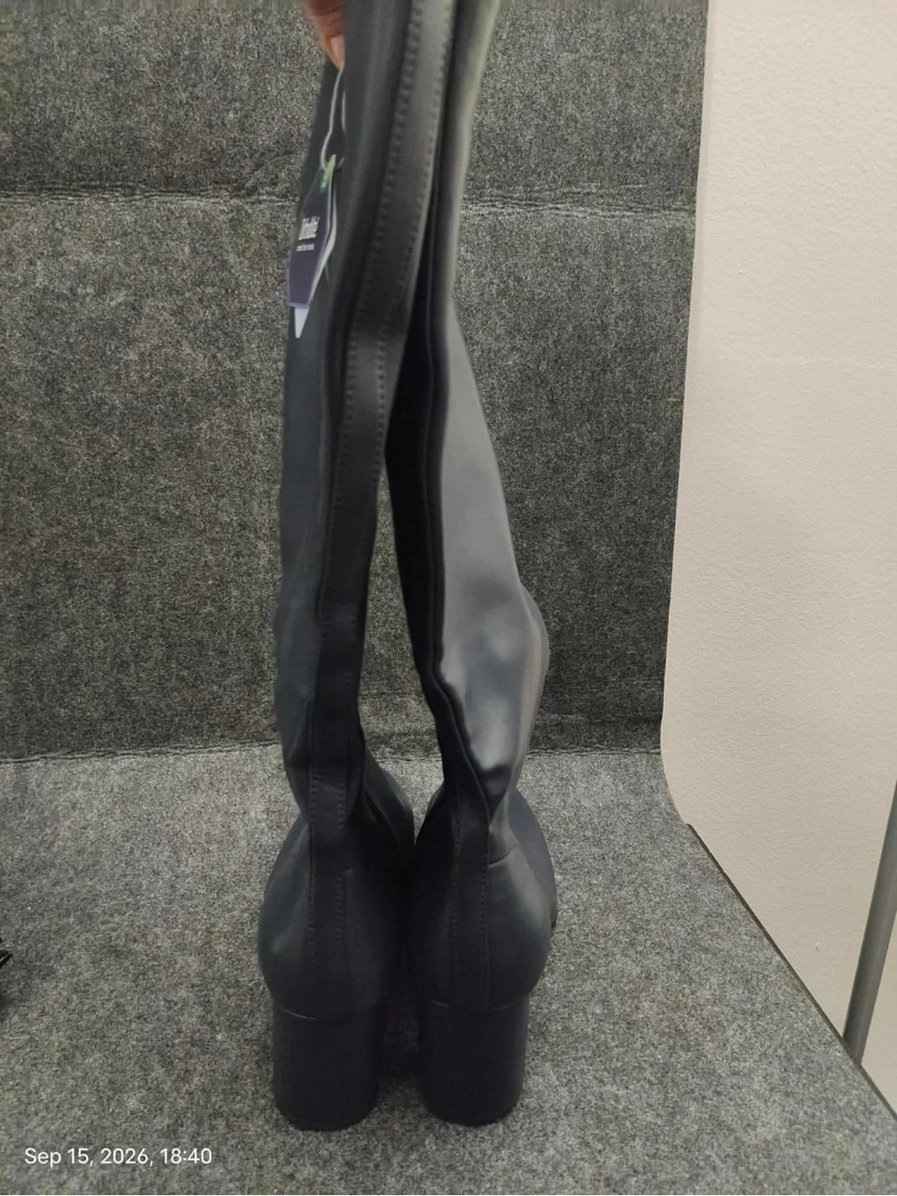 New Aerosoles Micah Tall Knee High Boot Women’s Navy Blue,Sz 10W with minor Stor